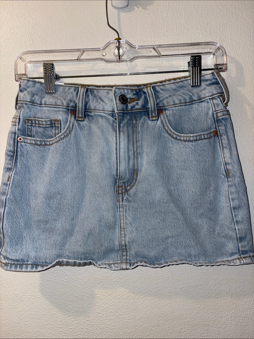 PacSun size 24 Light Blue Denim Mini Skirt -